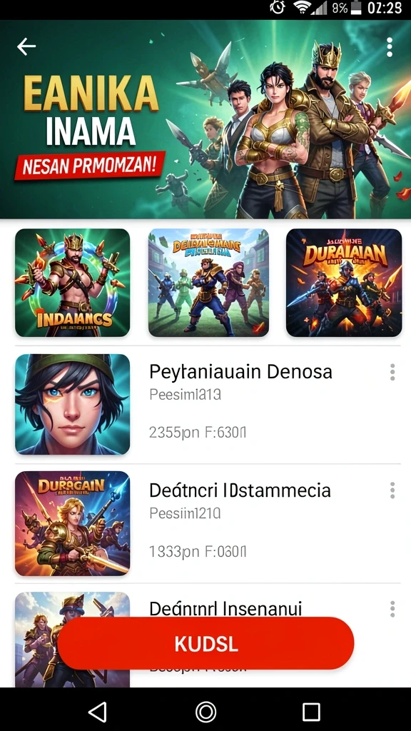 Tampilan antarmuka yang intuitif dan menarik.