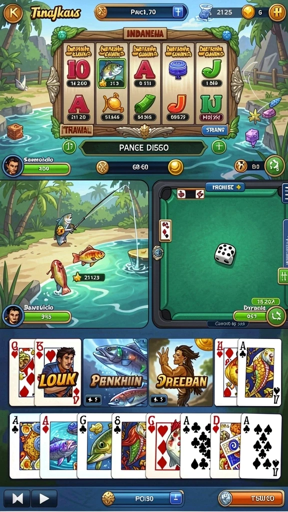 Menampilkan berbagai pilihan permainan slot yang menghibur.