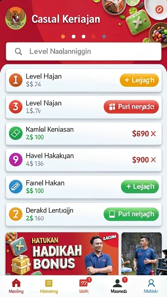 Tampilan antarmuka yang user-friendly dan menarik.