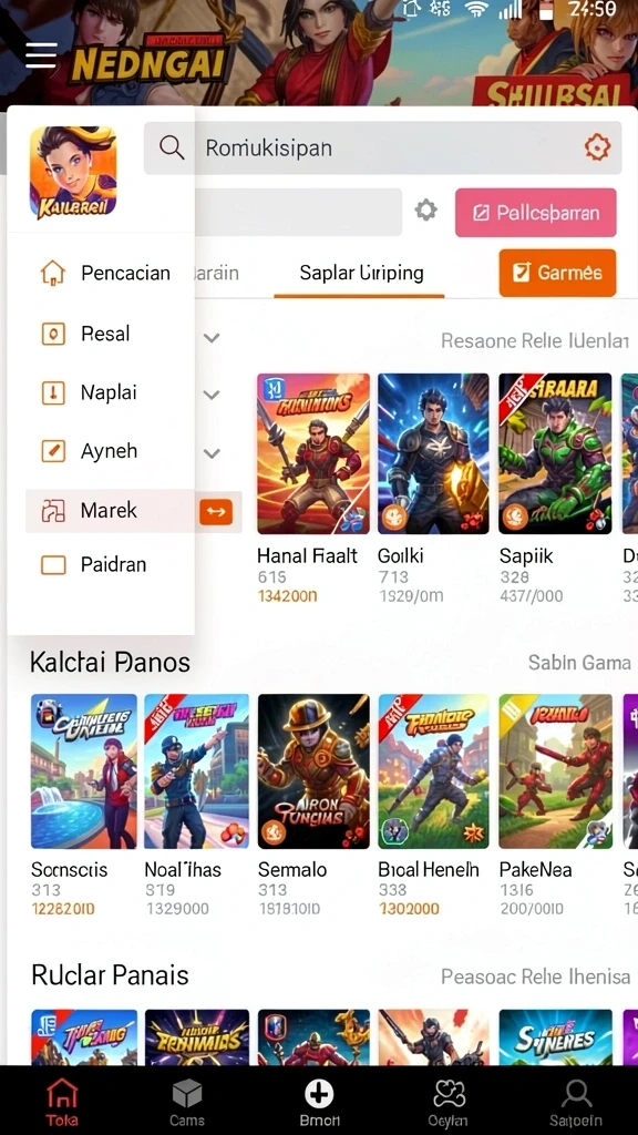 Pemandangan fantastis dalam setiap level permainan.