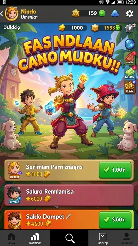 Sistem hadiah yang menarik dan bermanfaat.