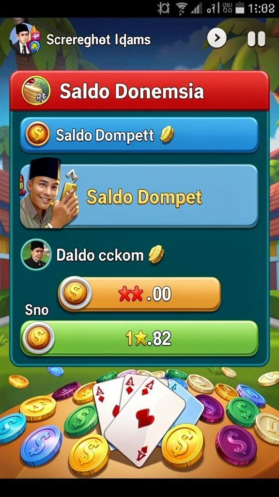 Screenshot tampilan multiplayer dengan teman-teman.