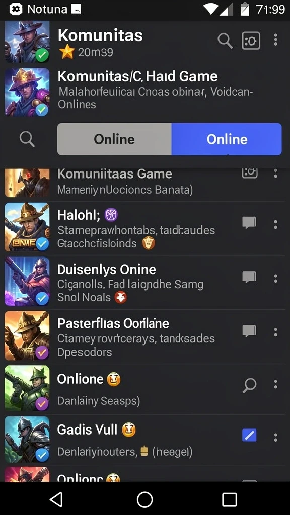 Screenshot aplikasi HARTASPIN menunjukkan karakter utama di dalam hutan yang rimbun.