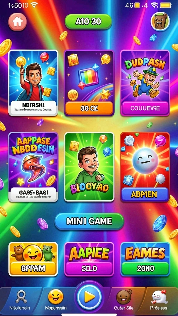 Screenshot aplikasi HARTASPIN memperlihatkan pengalaman bertarung melawan monster menakutkan.