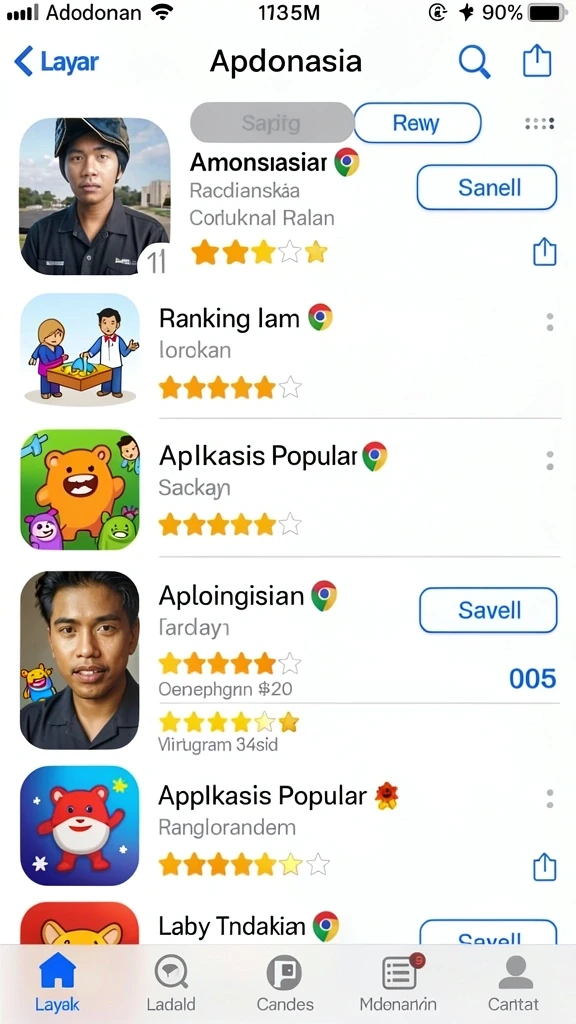Berbagai karakter menarik untuk dipilih.