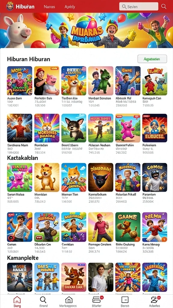 Cuplikan saat bermain dengan teman-teman secara multiplayer.