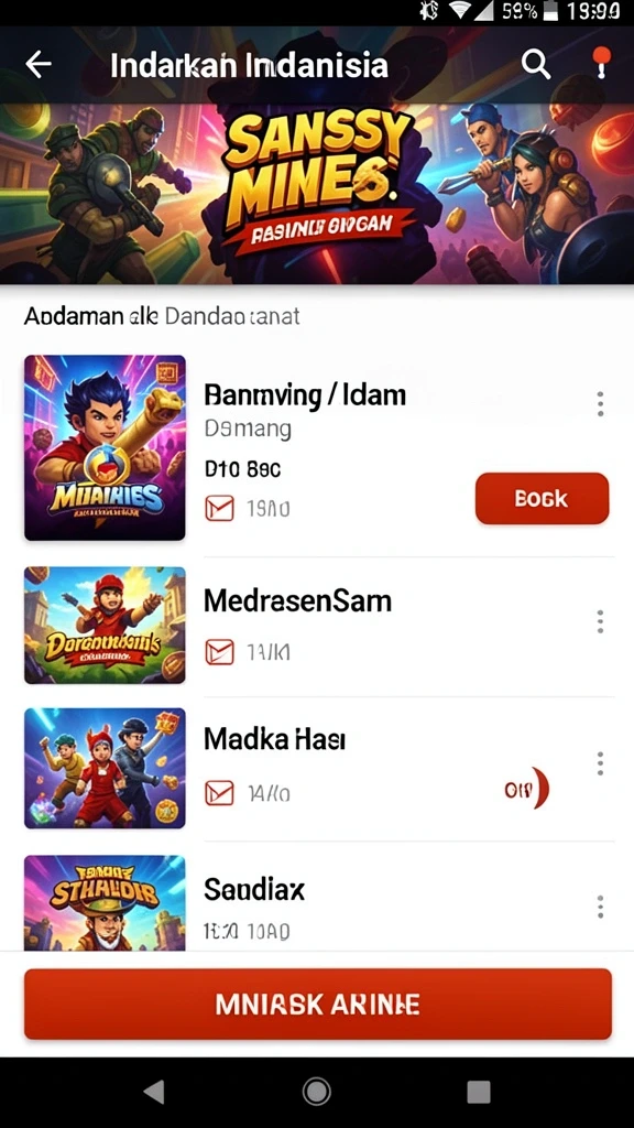 Karakter unik yang dapat dipilih sesuai gaya bermain.