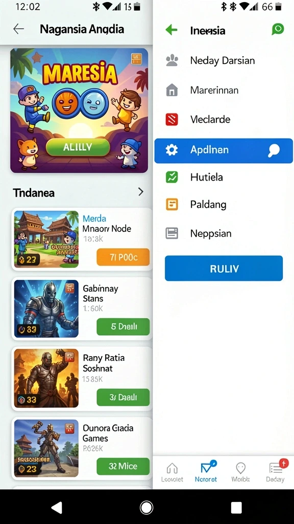 Tantangan level yang seru dan mendebarkan.