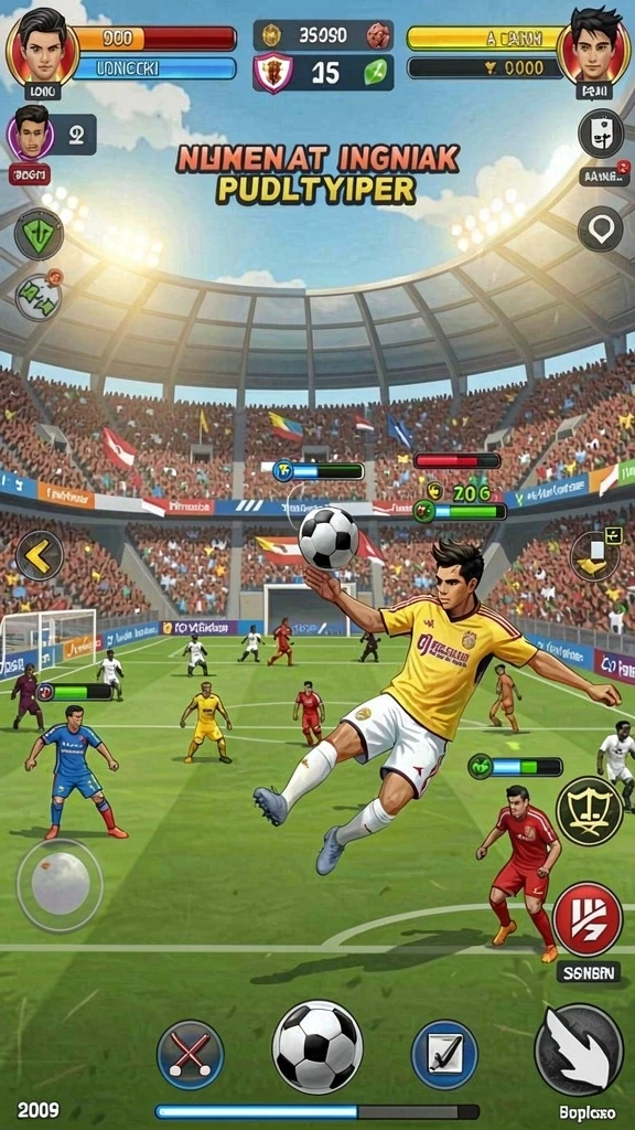 Tampilan antarmuka permainan yang menarik.