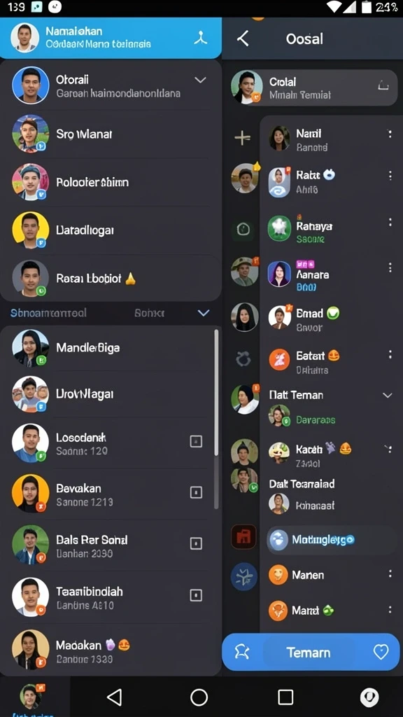 Beragam karakter menarik yang bisa dipilih.