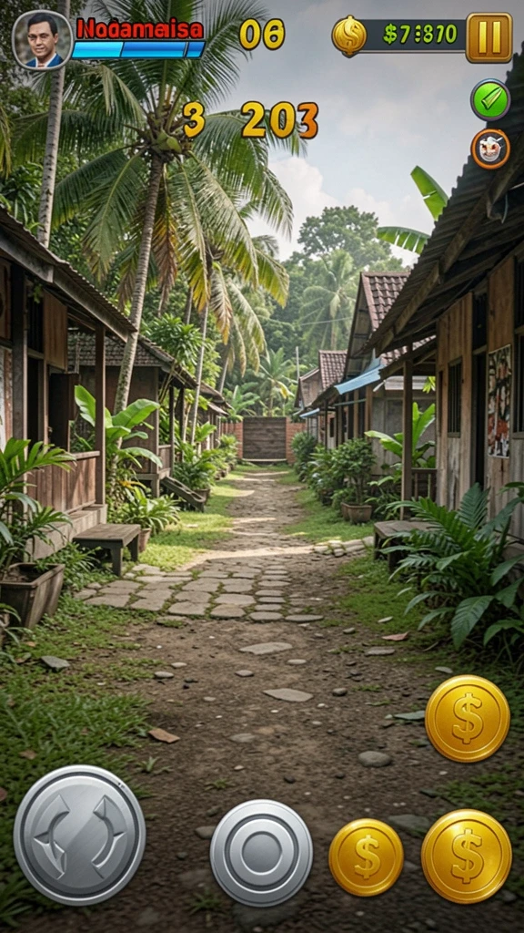 Tampilan awal permainan yang menawan dan penuh warna.