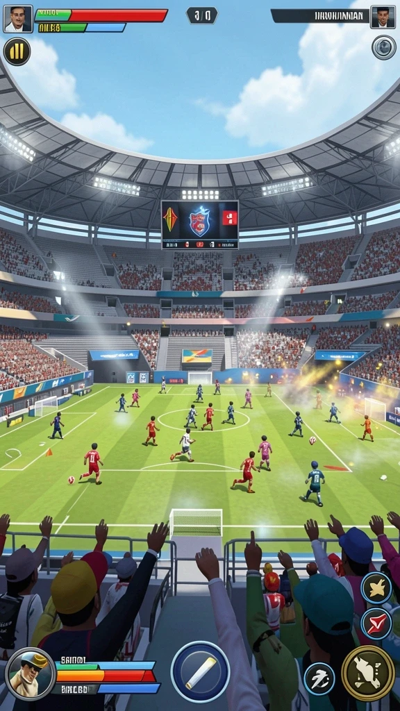 Fitur sosial memungkinkan interaksi yang lebih seru.