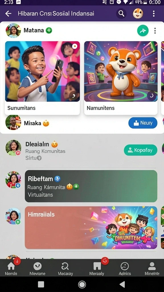 Tampilan antarmuka utama aplikasi VEGAS969.