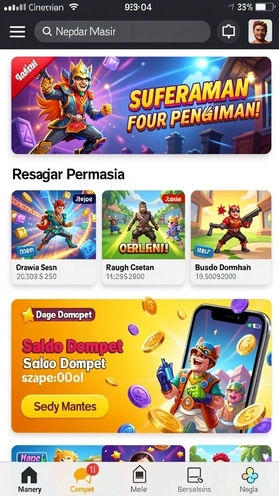 Karakter dengan desain unik dan menarik.