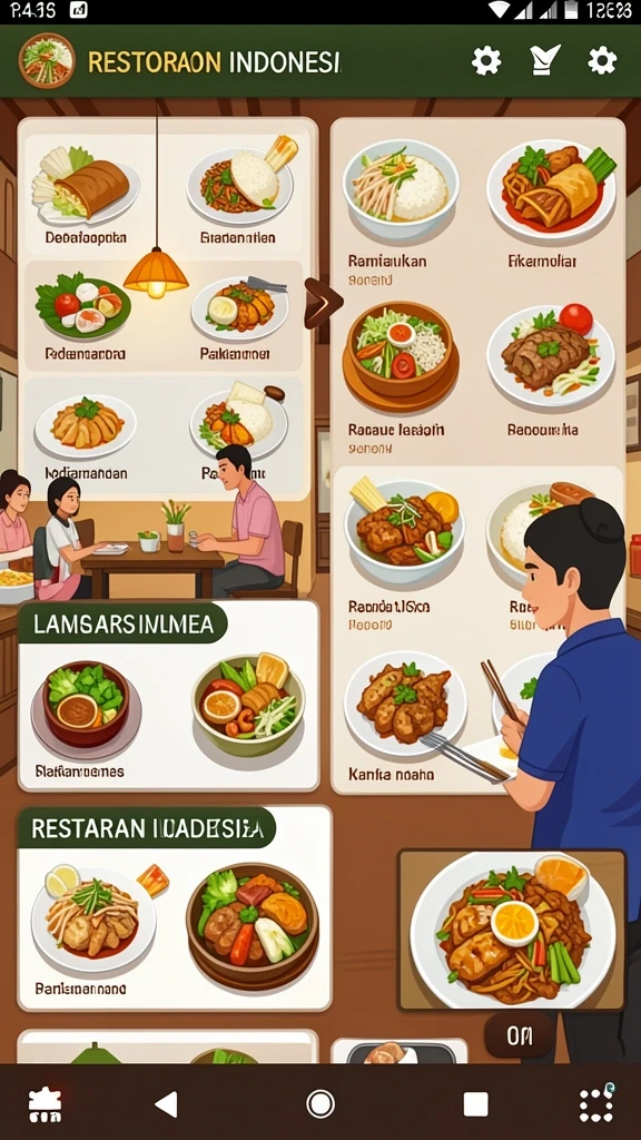 Tampilan antarmuka pengguna yang ramah dan sederhana.